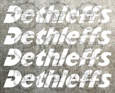 Adesivi Dethleffs 45cm sticker camper roulotte caravan 4 pezzi