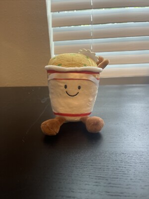Frankford Ramen Cup Of Noodles Plush Stuffed Animal 4  VGC