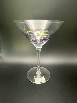 Milano Mosaic Stained Glass Martini Glass - 7 - Made In Romania