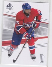 14/15 SP AUTHENTIC..P.K. SUBBAN..CARD # 109..CANADIENS..FREE COMBINED SHIPPING