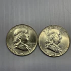 1961-D, 1960 Franklin Half Dollars AS