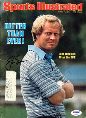 Jack Nicklaus Autographed Sports Illustrated Magazine (PSA)