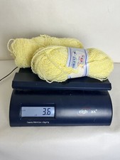 Vintage Lot Of 2 Plymouth Yarns Grande Shimmer Yellow Total 3.5 Oz