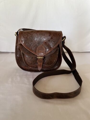 Womens Genuine Leather Cross Body Handbag - Picture 1 of 8