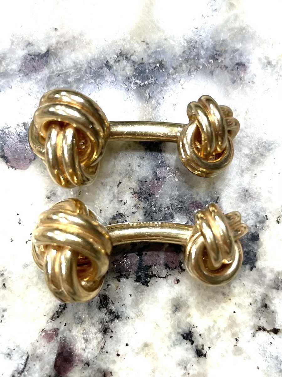 Vintage Tiffany & Co. 14K Gold Double Love Knot Cufflinks Vintage Tiffany & Co. 14K Gold Double Love Knot Cufflinks