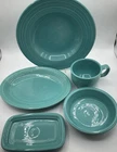 Fiestaware Fiesta Turquoise Vintage 5 Pieces Plate/Pasta Bowl/ Bowl/ Mug/ Tray