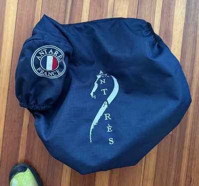 Antares France Fleece gefütterter marineblauer Sattelbezug - EUC! - Bild 1 von 4