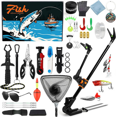 24-Day Fishing Advent Calendar - Premium Gift Set for Fishing Enthusiasts