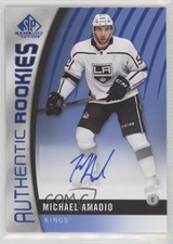 2017-18 SP Game Used Authentic Rookies Blue Auto Michael Amadio #133 Auto 0zu