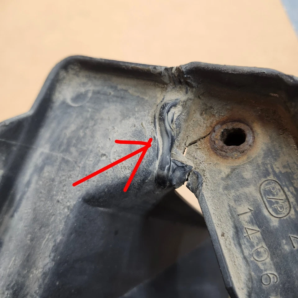 84-96 C4 Corvette Suporte de Bandeja de Bateria Suporte Suporte Suporte Transportador DANIFICADO - Imagem 2 de 4