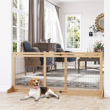 71" Slide-Adjust Freestanding Pet Gate for Small Dogs Indoor