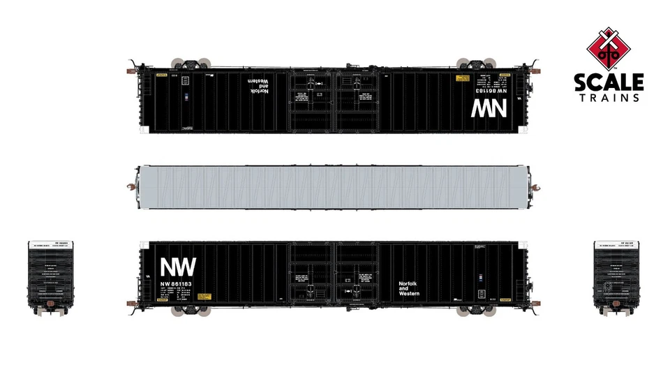 ScaleTrains Rivet Counter Norfolk & Western Thrall 86' Auto Parts Boxcar HO N&W - Image 2 of 4