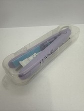 LUVME Mini Purple 2-in-1 Curling Iron Mini Ceramic Straightener and 1/2"