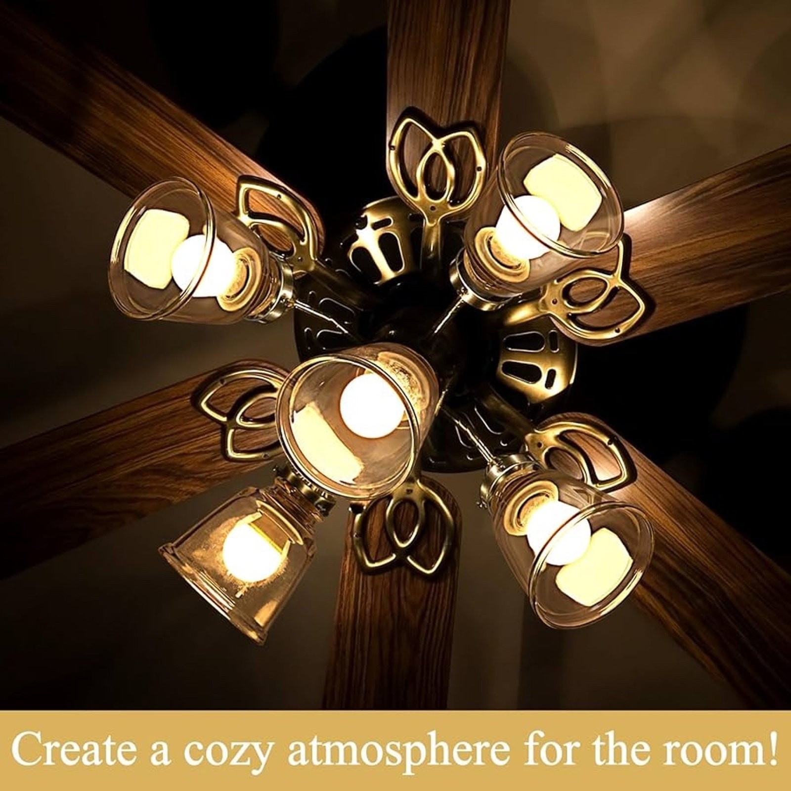 NIB Retisee 9 Pcs Ceiling Fan Light Covers Glass Shades