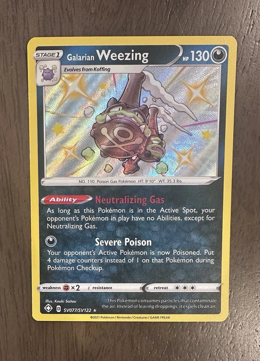 Galarian Weezing SV077/SV122 Shining Fates: Shiny Vault for sale