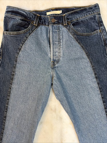 Levi's Premium Wedgie Bootcut Jeans Size 28 Two Tone Colorblock Denim High Rise