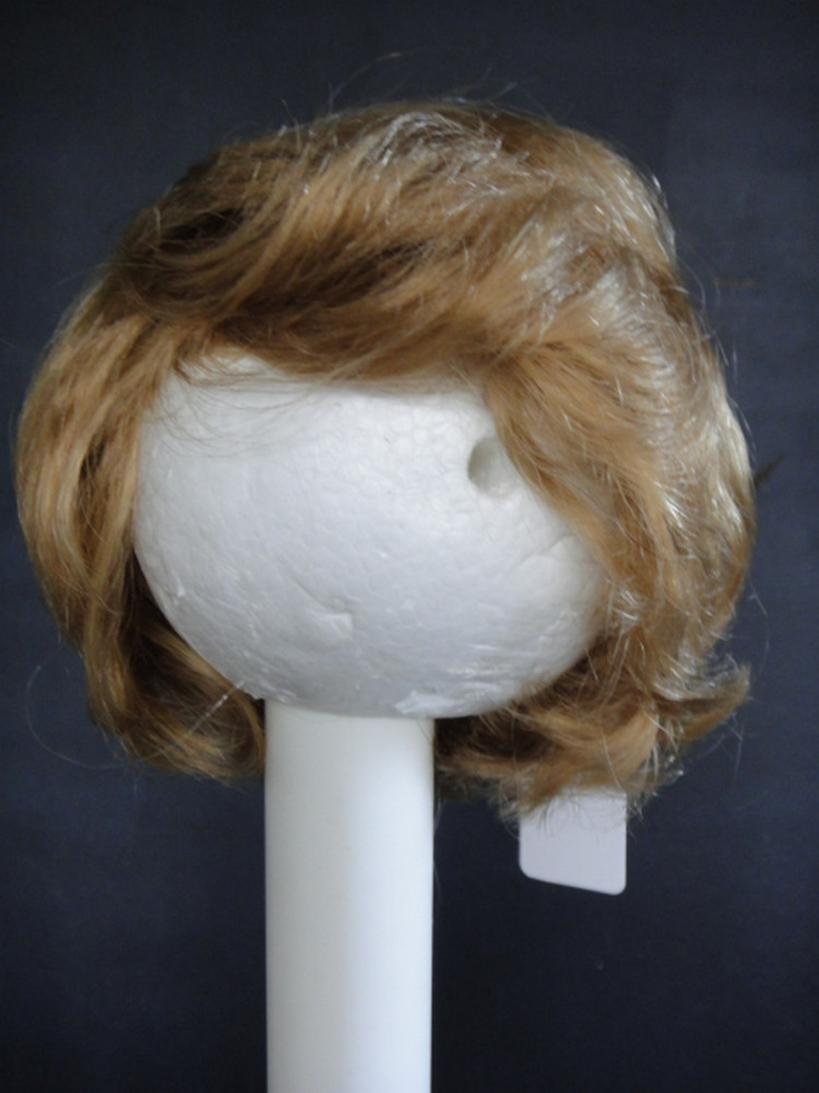 Perruque en cheveux naturels pour poupée garçon haute qualité 13"HC