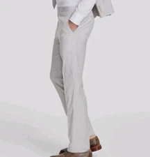 Dkny Men's Modern-Fit Natural Neat Suit Separate Pants - Natural,  33 X 32