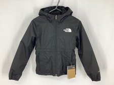 THE NORTH FACE GIRLS WARM STORM RAIN JACKET WATERPROOF XS-6Y BLACK RRP &pound;90 IB