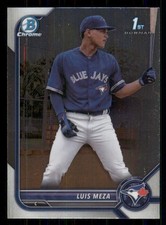 Luis Meza 2022 Bowman Chrome #BCP-209 Prospects Toronto Blue Jays