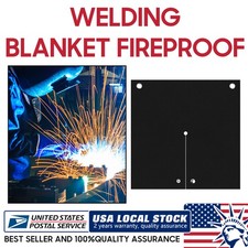 2Pcs Welding Blanket Fireproof Heat Resistant Flame Retardant Fabric Carbon Felt