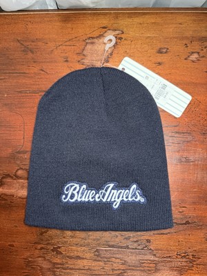 Camp David Brand Winter Ski Cap Blue Angels Beanie Knit NWT