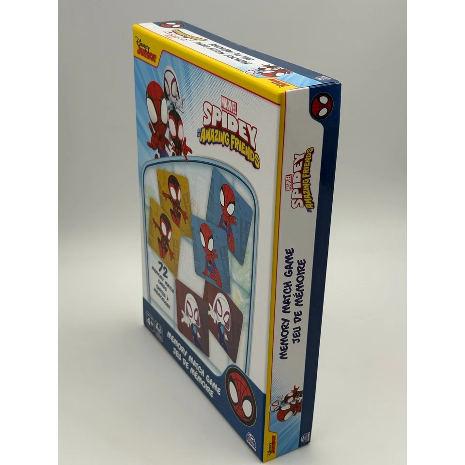 Spidey Memory Match Game Marvel Disney Junior - 72 Cards - Ages 4+ by Spinmaster - Image 3 of 4