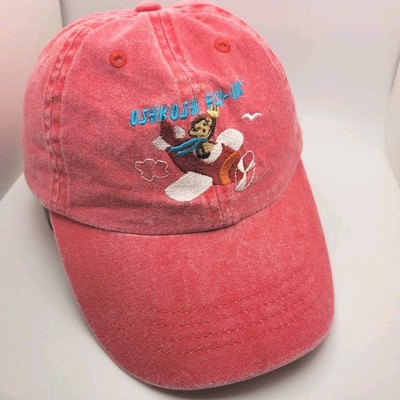 OshKosh Fly-In Baseball Hat Child Size Adjustable Monkey Pilot EAA Airventure