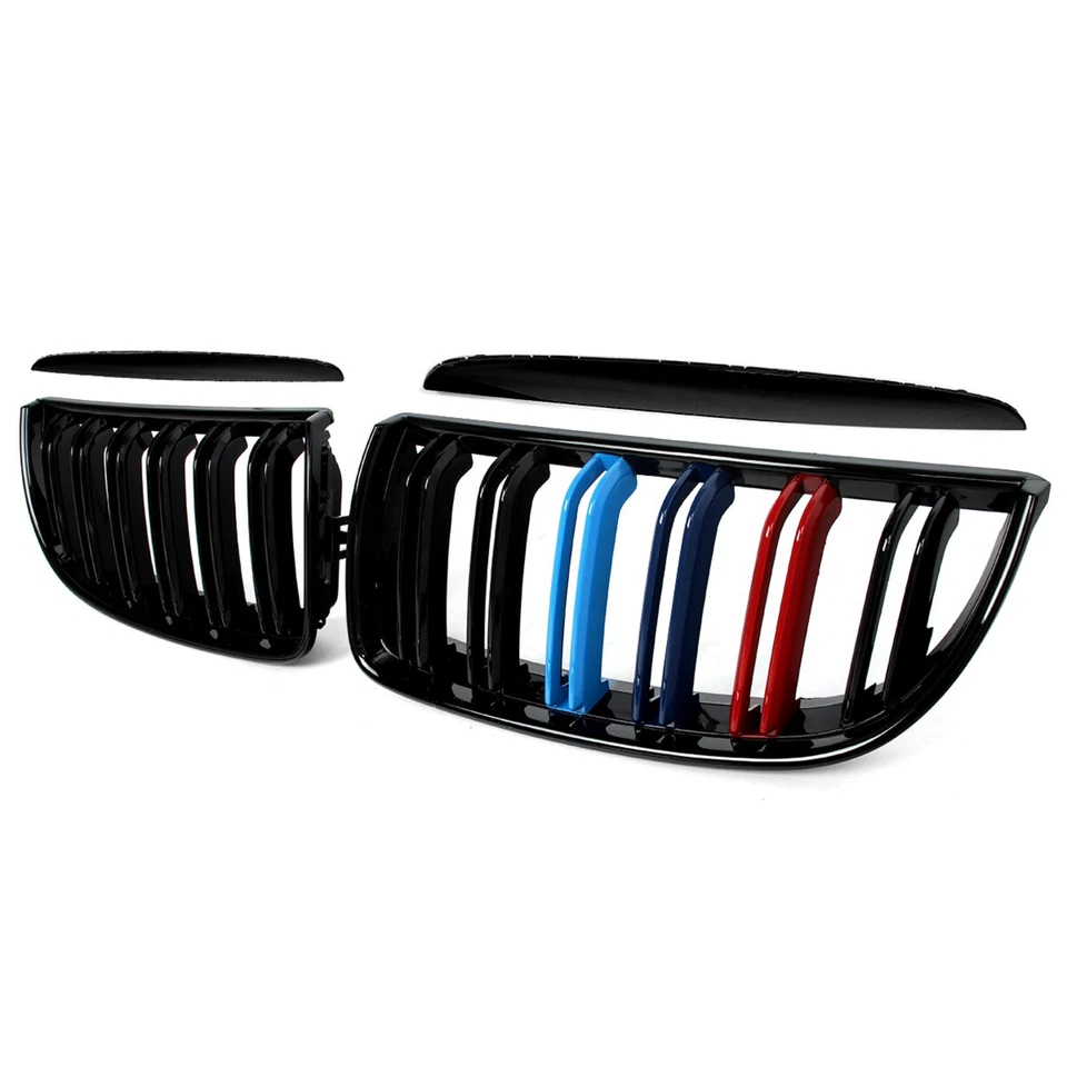 Parrilla del capó delantero color M+ negro para BMW E90 E91 335i 328xi 330i 4 puertas 2005-08 Foto 4 de 4