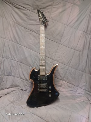 B.C. Rich Electric Guitar Custom Cross bones And Skull Enlay