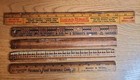 Vintage Advertising Rulers, Mixed Lot Of 5 Lucas Bros, Fireman Fund, Schmidt SUP — photo 1