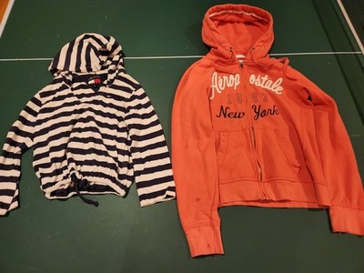 Two Girls Hoodies Size M - Aeropostale and Tommy Jeans (Hilfiger)