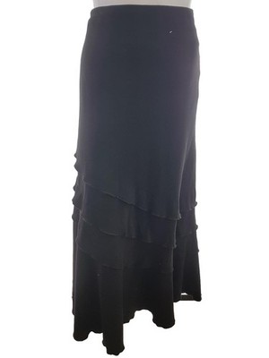 DUNNES STORES Damen Maxirock Gr. 42 Schwarz Lang