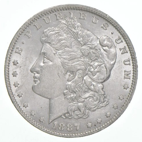 AU+ 1887-O Morgan Silver Dollar (1 coin) *7143