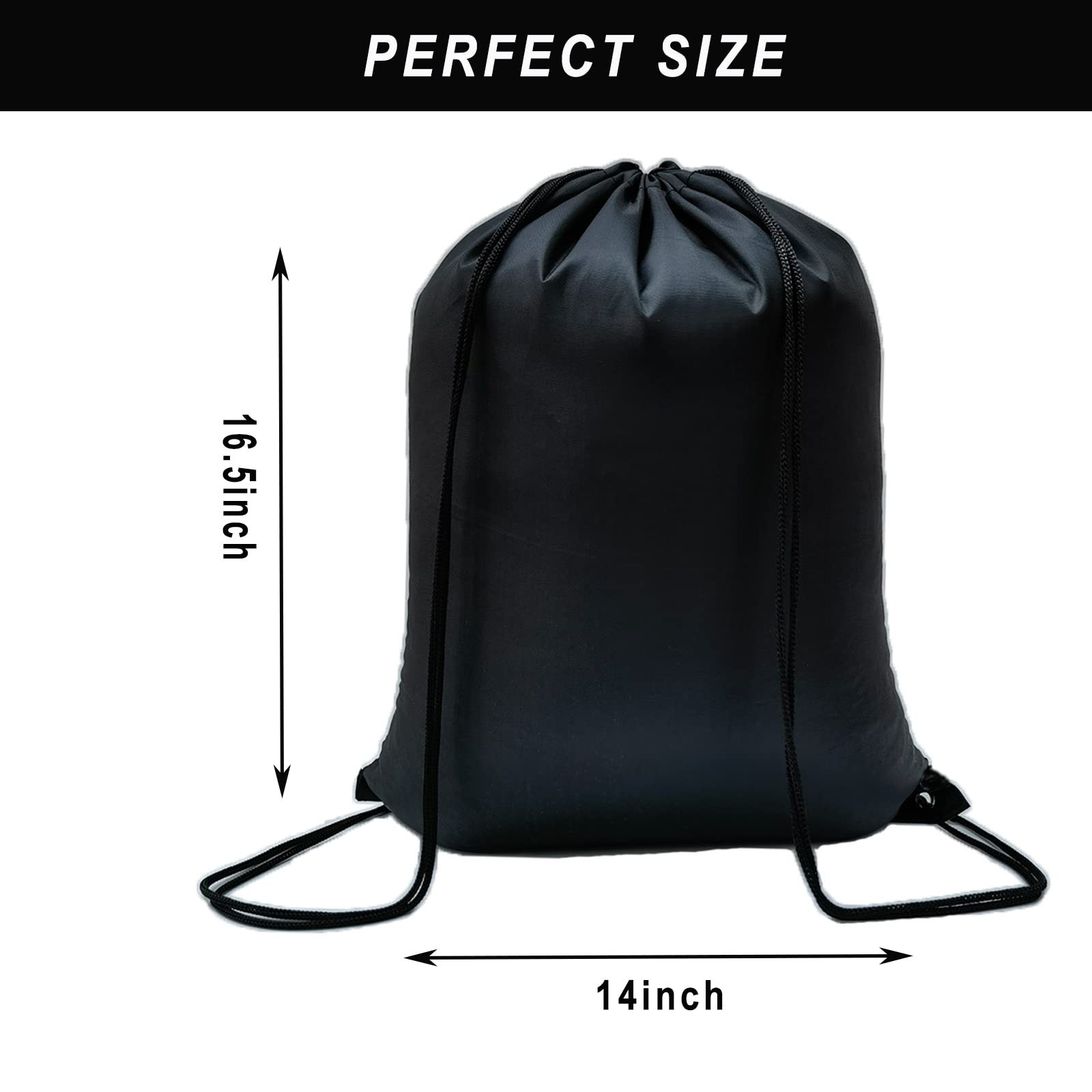 100 Pack Drawstring Backpack Bulk Drawstring Bags… - image 3