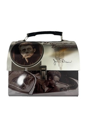 Vandor James Dean 2002 Domed Tin Tote Lunch Box Vintage, Preowned