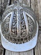 Engraved Aluminum Hard Hat - Carved Texas DORIS Oilfield Indonesia Bartlett