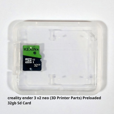creality ender 3 v2 neo (3D Printer Parts) Preloaded 32gb Sd Card