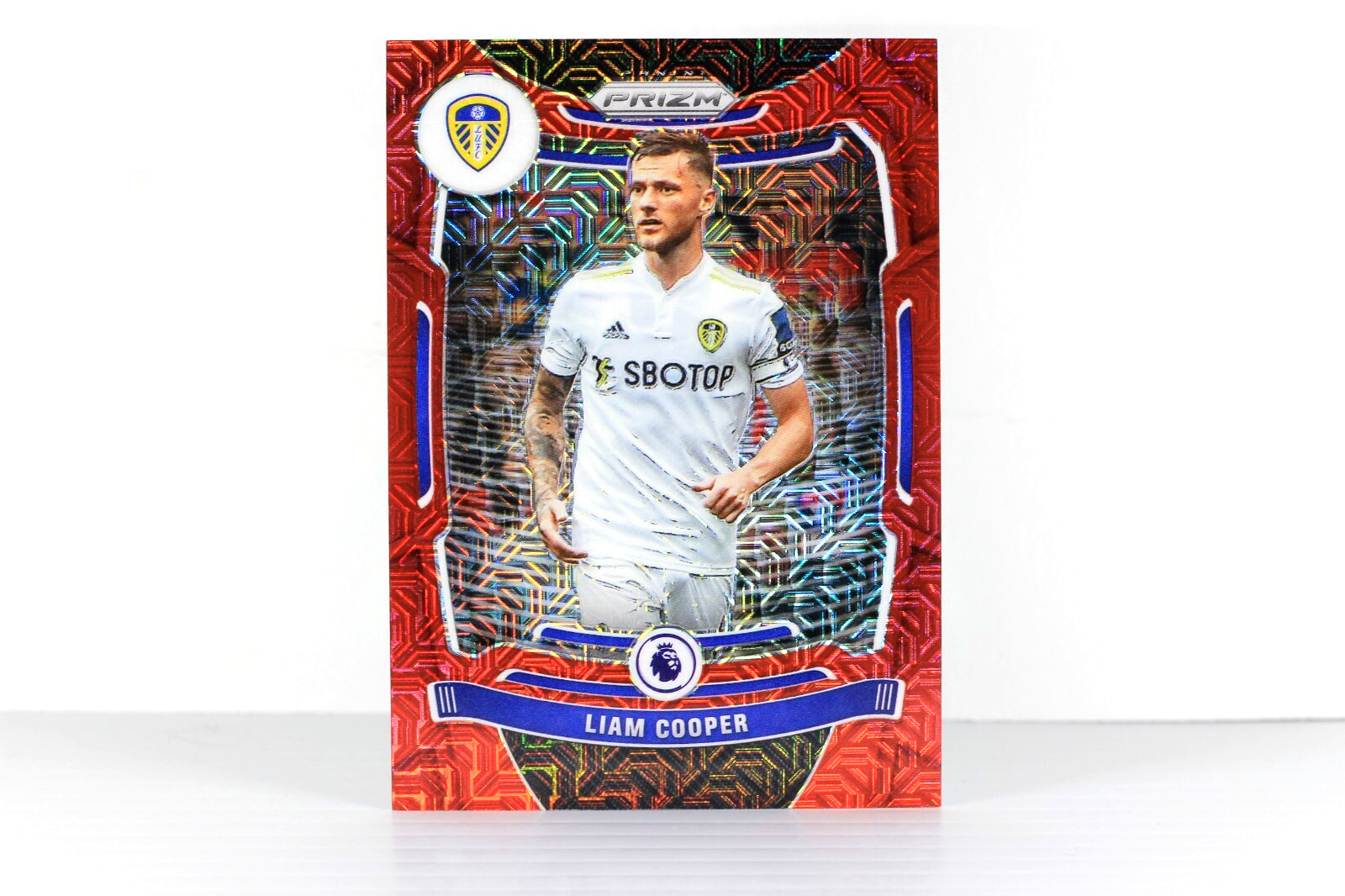 2022 PANINI LEEDS UNITED PREMIER RED MOJO PRIZM 022/159 LIAM COOPER #215 (SC2)