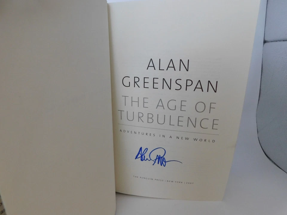 Эпоха турбулентности: приключения в новом мире Алан Гринспен подписанный - Изображение 2 из 4
