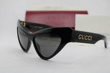 NEW GUCCI GG1294S 001 BLACK GOLD AUTHENTIC SUNGLASSES 57-14