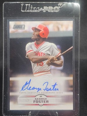 2025 Topps Stadium Club GEORGE FOSTER ON CARD AUTO Cincinnati Reds