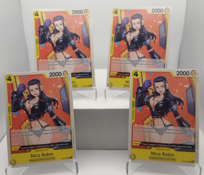 #ad #ad Nico Robin Playset ST29 009 x4 Starter Deck 29 Egghead One Piece TCG $5.00