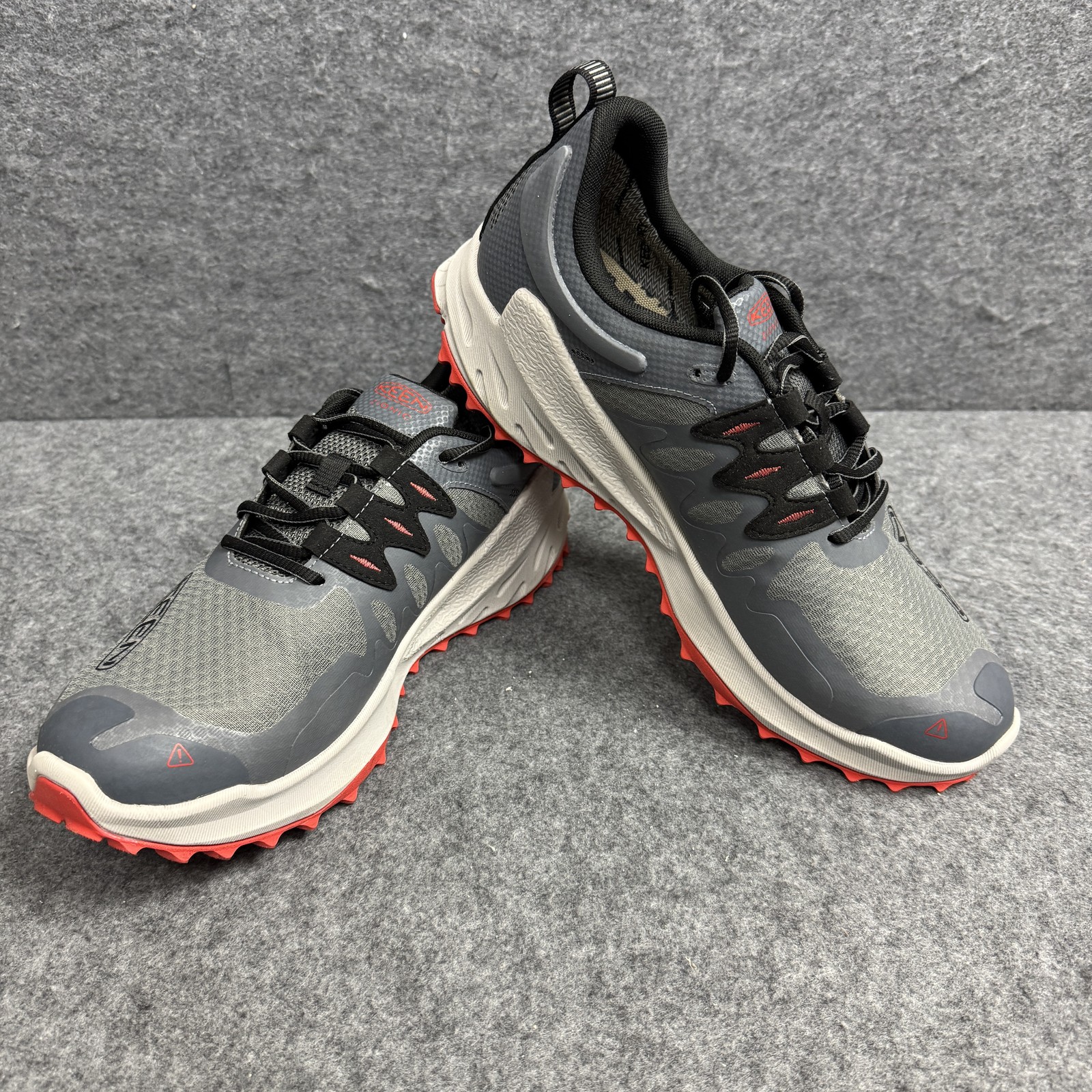 Scarpe basse Keen ZIONIC uomo taglia 11 5 nere grigie trail running impermeabili escursionismo