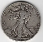1944 D WALKING LIBERTY HALF DOLLAR 90% SILVER DENVER MINT 50¢ UNITED STATES USA