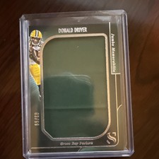 2025 Panini Silhouette Donald Driver Jumbo Memorabilia Patch /99 SP Packers