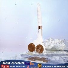 Electric Long Handle Shower Brush 2 Head Rechargeable Body Brush Back Scrubber