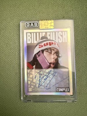 Billie Eilish x Complex Autographed Signed Rainbow Foil GAS