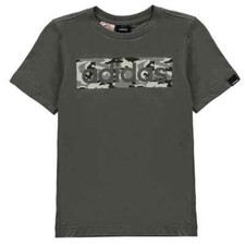 Adidas Logo T-Shirt Tee Junior Grey/Black/White 7-8 9-10 11-12 13-14 New BNWT