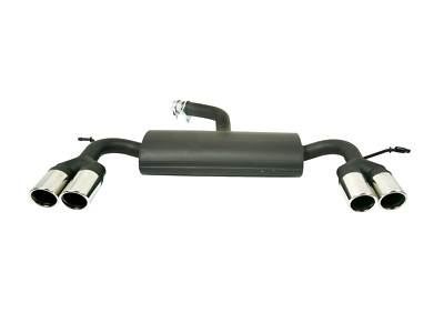 Duplex Sportauspuff für VW Scirocco 3 III 4x 70mm ab 2008 Doppelendrohr Auspuff